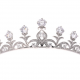 DIADEM BRYLANTOWY 3CM RODOWANY LUXURY XUPING 23833