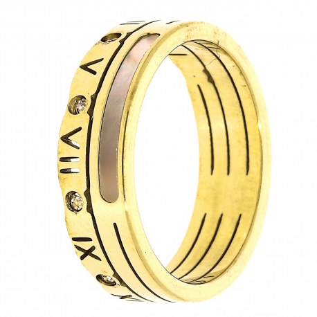 PIERŚCIONEK POZŁACANY 5,5MM S. STEEL TTM XUPING 23976