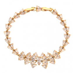 BRANSOLETKA POZŁACANA 18-16,5CM/16MM LUXURY XUPING 24723