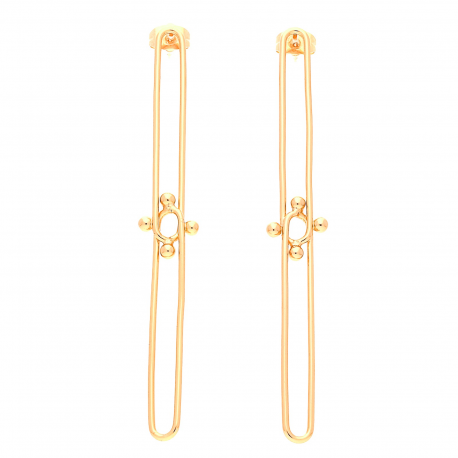 KOLCZYKI POZŁACANE 80/11MM NEW STYLE XUPING 26522