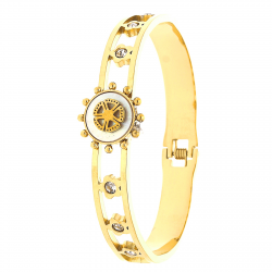BRANSOLETKA POZŁACANA 59/17M BANGLE S.STEEL TTM XUPING 26852