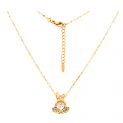 CELEBRYTKA POZŁACANA 41+3CM TAŃCZĄCY BRYLANCIK XUPING 27268