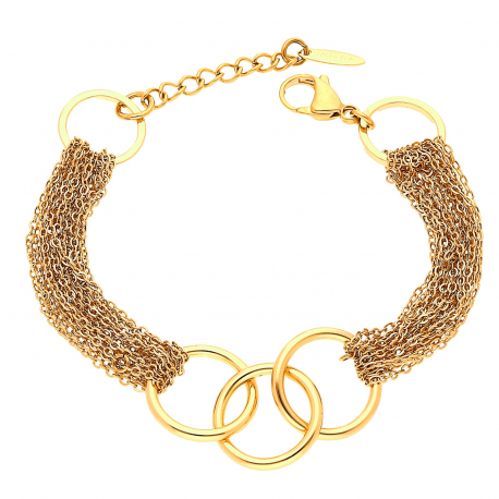 BRANSOLETKA POZŁACANA 19+3CM ŁAŃCUSZKOWA XUPING 27765