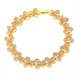 BRANSOLETKA POZŁACANA 18CM/10MM LUXURY XUPING 29503