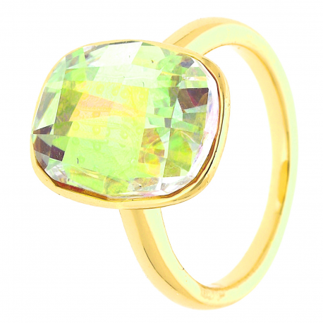 PIERŚCIONEK POZŁACANY 15MM GOLDEN SHADOW SWAROVSKI XUPING 29938