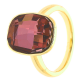 PIERŚCIONEK POZŁACANY 15MM FUCHSIA SWAROVSKI XUPING 29940