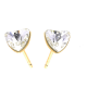 KOLCZYKI POZŁACANE 6,3MM CRYSTAL S. XUPING 30516