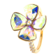 PIERŚCIONEK POZŁACANY 17MM AB CRYSTAL XUPING 31337