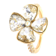 PIERŚCIONEK POZŁACANY 17MM CRYSTAL XUPING 31336