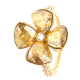 PIERŚCIONEK POZŁACANY 17MM GOLDEN SHADOW CRYSTAL XUPING 31335