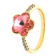 PIERŚCIONEK POZŁACANY 10MM ROSE CRYSTAL XUPING 31535
