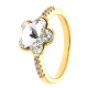 PIERŚCIONEK POZŁACANY 10MM CRYSTAL XUPING 31538