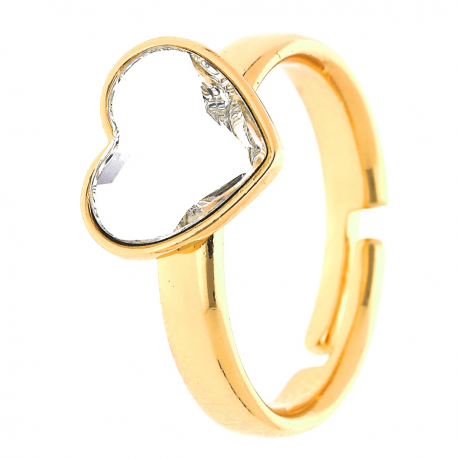 PIERŚCIONEK POZŁACANY 10MM CRYSTAL SWAROVSKI XUPING 31884