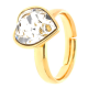 PIERŚCIONEK POZŁACANY 13MM CRYSTAL SWAROVSKI XUPING 31885