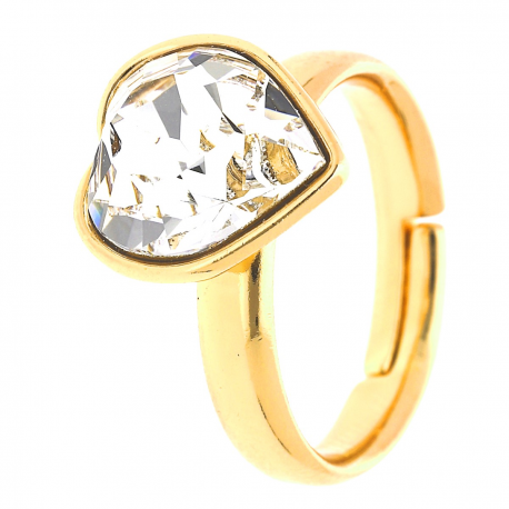 PIERŚCIONEK POZŁACANY 13MM CRYSTAL SWAROVSKI XUPING 31885