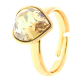 PIERŚCIONEK POZŁACANY 13MM TOPAZ CRYSTAL SWAROVSKI XUPING 31887