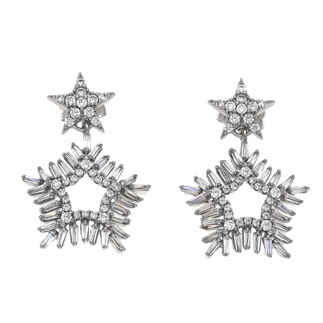 KOLCZYKI RODOWANE 31/21MM LUXURY XUPING 32779
