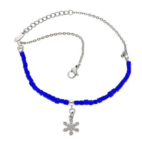 BRANSOLETKA RODOWANA 23+3CM NA KOSTKĘ XUPING 32867