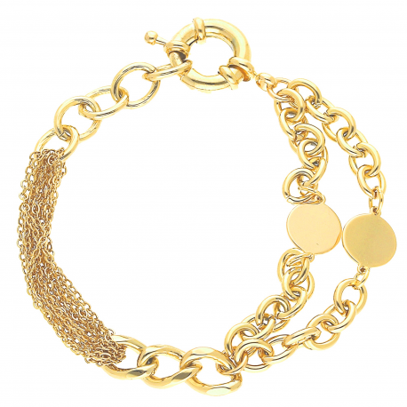 BRANSOLETKA POZŁACANA 20CM ŁAŃCUSZKOWA XUPING 34703