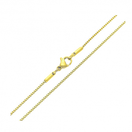ŁAŃCUSZEK POZŁACANY 45CM/1MM S. STEEL TTM XUPING 35124