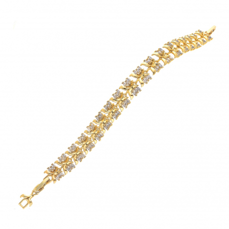 BRANSOLETKA POZŁACANA 18-16CM 11MM LUXURY XUPING 35871