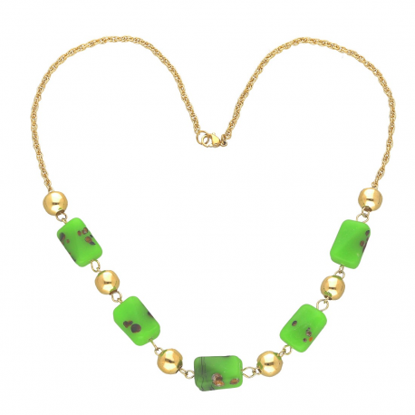 CELEBRYTKA POZŁACANA 45 CM GREEN STONE XUPING 36030