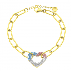 BRANSOLETKA POZŁACANA 18+4CM S.STEEL TTM XUPING 36237