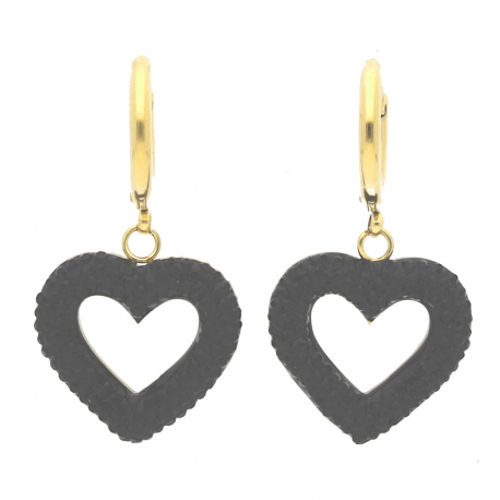 KOLCZYKI POZŁACANE 35/19 MM S. STEEL TTM XUPING 36453