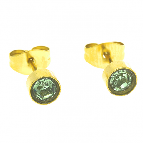 KOLCZYKI POZŁACANE 5MM S. STEEL TTM XUPING 36728