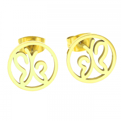 KOLCZYKI POZŁACANE 12MM S. STEEL TTM XUPING 36749