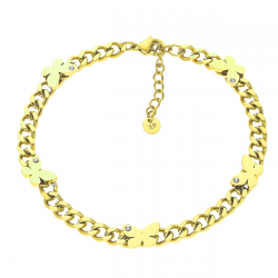 BRANSOLETKA POZŁACANA 19+3CM S.STEEL TTM XUPING 37065