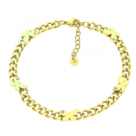 BRANSOLETKA POZŁACANA 19+3CM S.STEEL TTM XUPING 37065