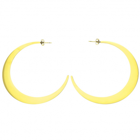 KOLCZYKI POZŁACANE 70/1,4 MM CELEBRITY MOON S. STEEL TTM XUPING 37752