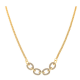 CELEBRYTKA POZŁACANA 39+5 CM BRILLIANT CHAIN LUXURY XUPING 37818