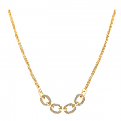 CELEBRYTKA POZŁACANA 39+5 CM BRILLIANT CHAIN LUXURY XUPING 37818