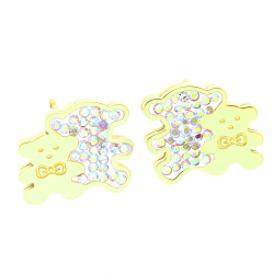 KOLCZYKI POZŁACANE 11/13 MM S. STEEL TTM XUPING 38243