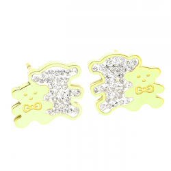 KOLCZYKI POZŁACANE 11/13 MM S. STEEL TTM XUPING 38244