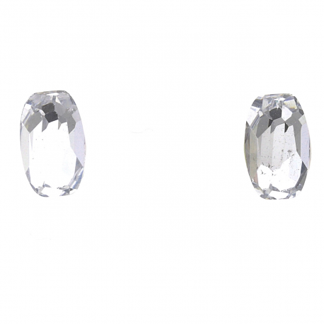 KOLCZYKI RODOWANE 8/5 MM CRYSTAL XUPING 38772