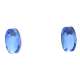 KOLCZYKI RODOWANE 8/5 MM LIGHT SAPPHIRE CRYSTAL XUPING 38775