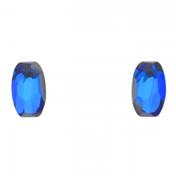 KOLCZYKI RODOWANE 8/5 MM SAPPHIRE CRYSTAL XUPING 38776