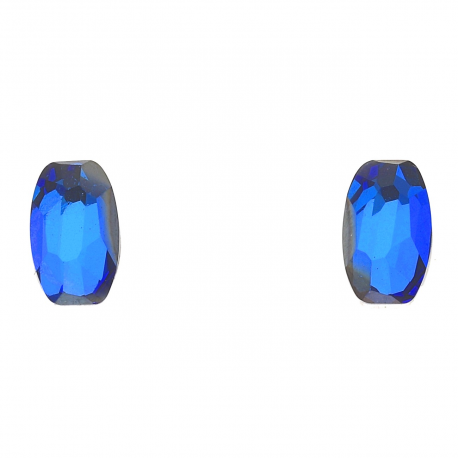 KOLCZYKI RODOWANE 8/5 MM SAPPHIRE CRYSTAL XUPING 38776