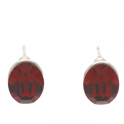 KOLCZYKI RODOWANE 10/8 MM SIAM CRYSTAL XUPING 38795