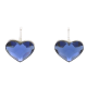 KOLCZYKI RODOWANE 8,5/10 MM SAPPHIRE CRYSTAL XUPING 38797