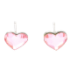 KOLCZYKI RODOWANE 8,5/10 MM LIGHT ROSE CRYSTAL XUPING 38799