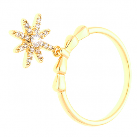 PIERŚCIONEK POZŁACANY 15 MM XUPING 39115