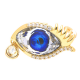 PIERŚCIONEK POZŁACANY 15 MM EYE CRYSTAL XUPING 39503