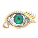 PIERŚCIONEK POZŁACANY 15 MM EYE CRYSTAL XUPING 39504