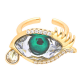 PIERŚCIONEK POZŁACANY 15 MM EYE CRYSTAL XUPING 39504