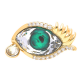 PIERŚCIONEK POZŁACANY 15 MM EYE CRYSTAL XUPING 39504