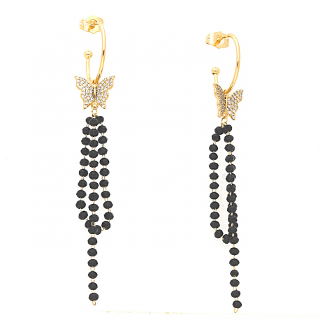 KOLCZYKI POZŁACANE 89/13 MM 2 W 1 XUPING 39934